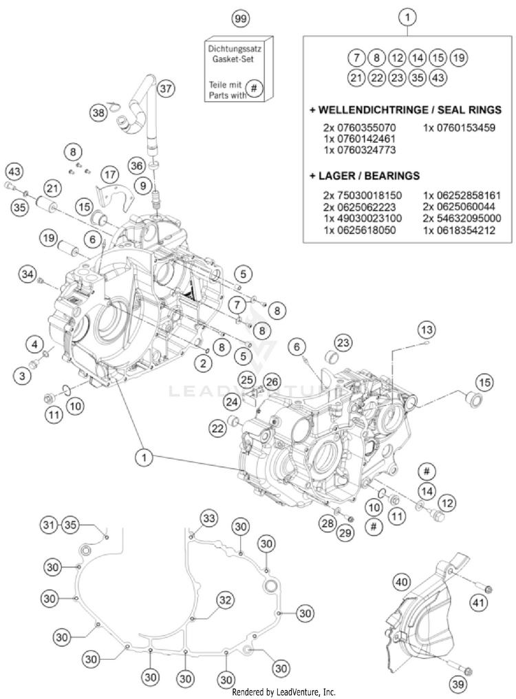 Engine Case 701 FE/FS US ENGINE - 2024 Schematic