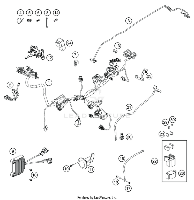 Wiring Harness FE 501s CHASSIS - 2020 Schematic