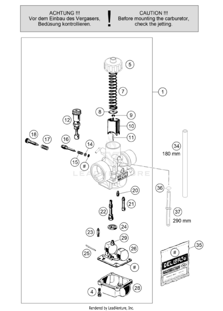 Carburetor TC 50 ENGINE - 2024 Schematic