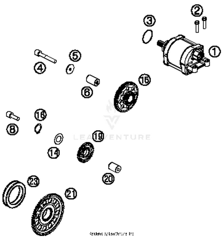 Electric Starter FE 501S ENGINE - 2016 Schematic