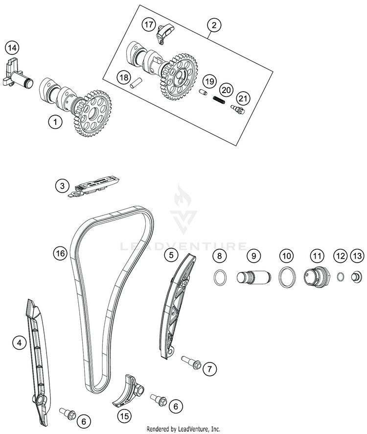 Timing Drive FE 350s Engine - 2021 Schematic