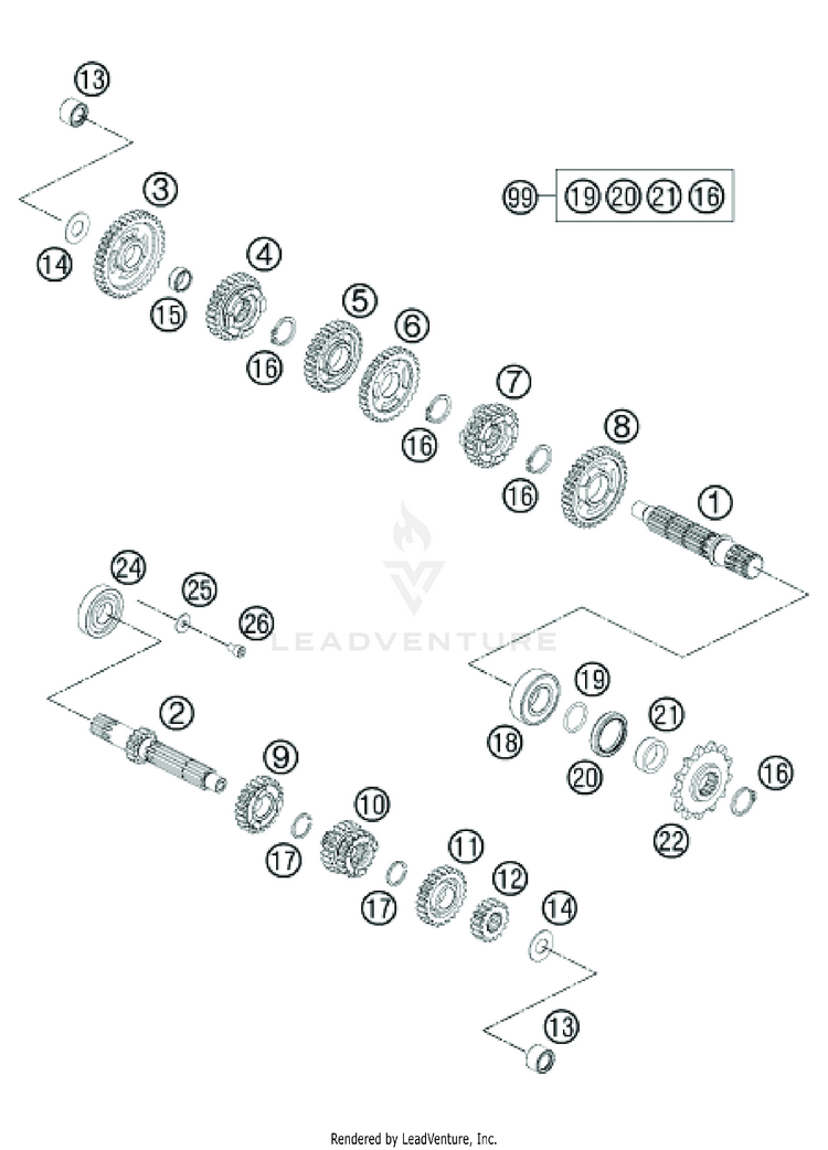 Transmission TC 65 ENGINE - 2020 Schematic