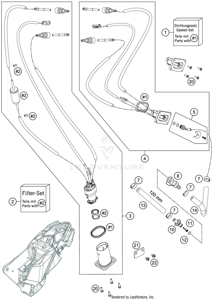 Fuel Pump 701 SUPERMOTO CHASSIS - 2019 Schematic
