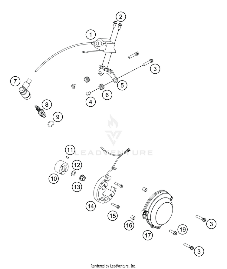 Ignition System TC 50 ENGINE - 2020 Schematic