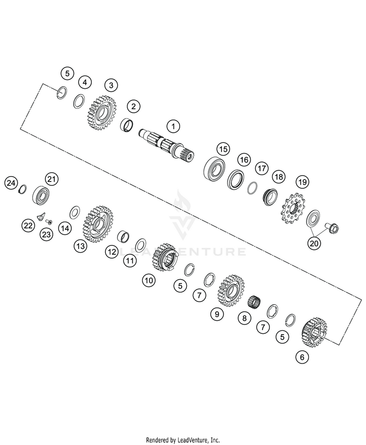 Transmission Ii - Countershaft FC 350 ENGINE - 2020 Schematic