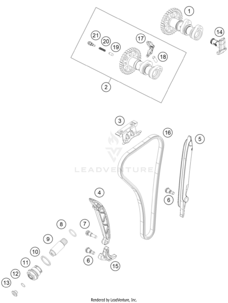 Timing Drive FX 350 ENGINE - 2025 Schematic