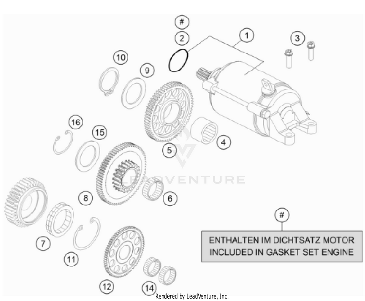 Electric Starter 701 FE/FS US ENGINE - 2023 Schematic
