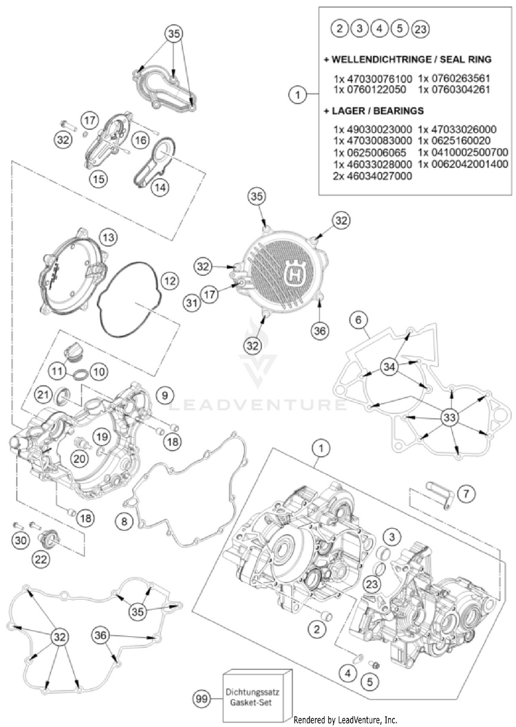 Engine Case TC 85 ENGINE - 2026 Schematic