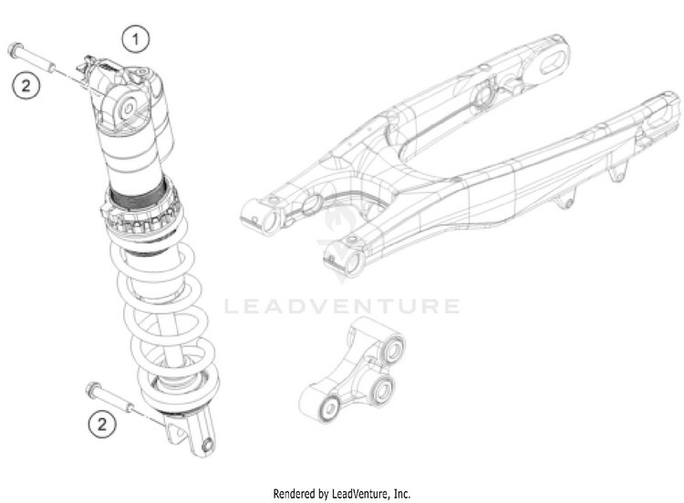 Shock Absorber FX 350 CHASSIS - 2025 Schematic
