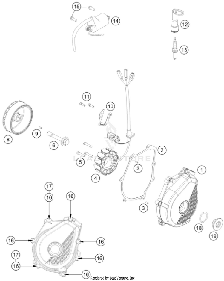 Ignition System FE 450 US ENGINE - 2026 Schematic