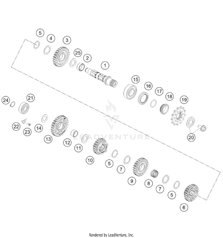 Transmission Ii - Countershaft FS 450 ENGINE - 2023 Schematic