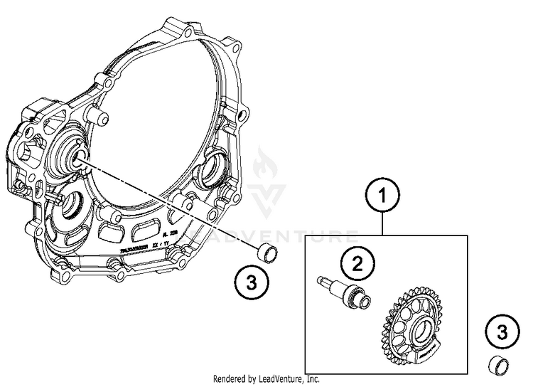 Balancer Shaft FC 450 ENGINE - 2016 Schematic