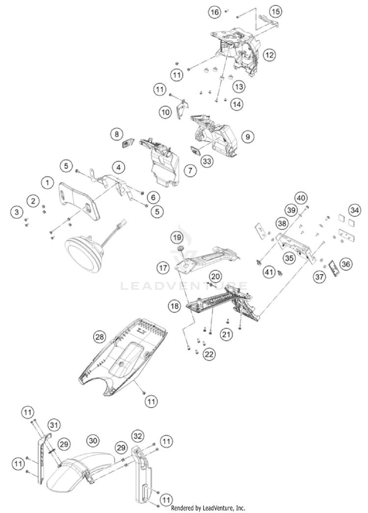 Mask, Fenders SVARTPILEN 801 CHASSIS - 2024 Schematic