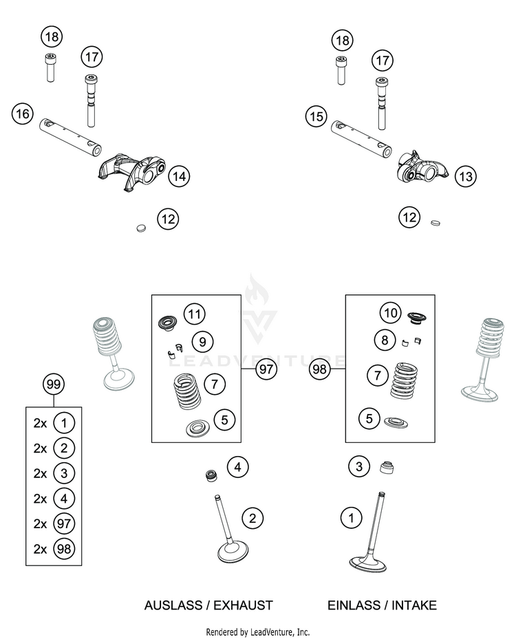 Valve Drive FE 501s ENGINE - 2020 Schematic
