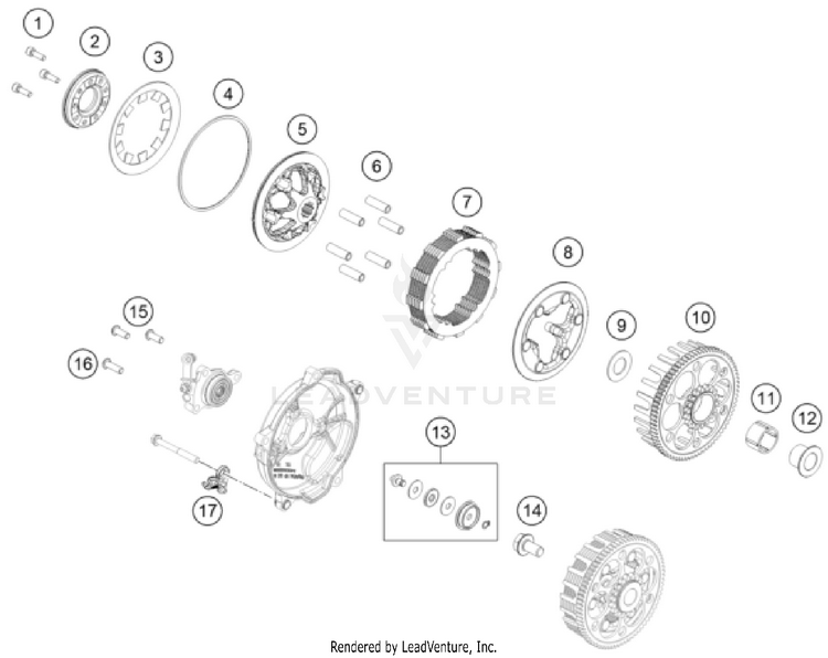 Clutch TC 65 ENGINE - 2026 Schematic