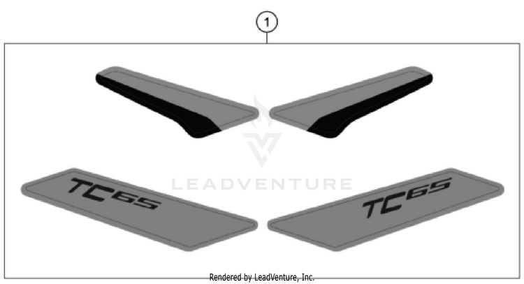 Decal TC 65 CHASSIS - 2023 Schematic