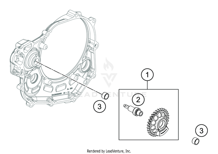 Balancer Shaft FC 450 ENGINE - 2020 Schematic