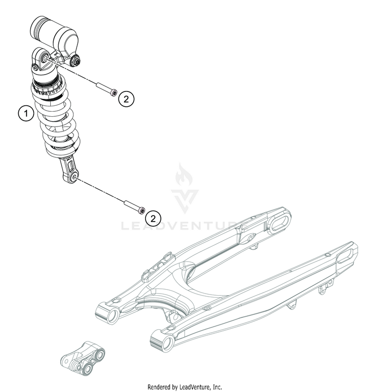 Shock Absorber 701 ENDURO CHASSIS - 2019 Schematic