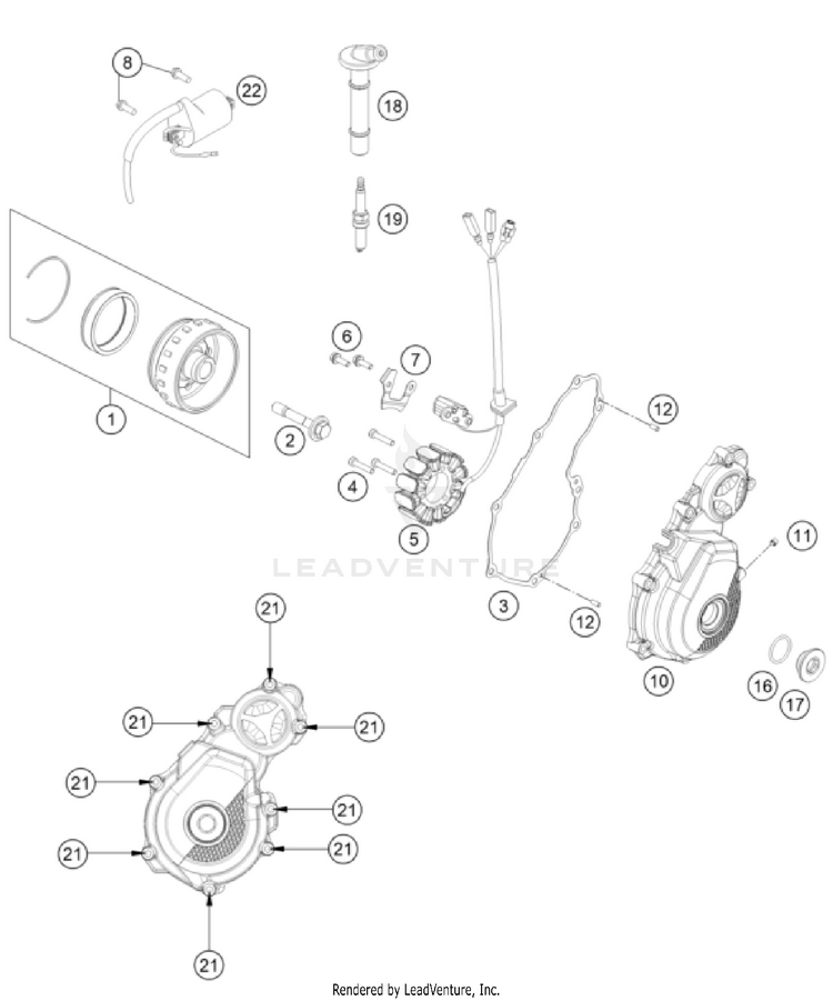 Ignition System FX 350 ENGINE - 2025 Schematic