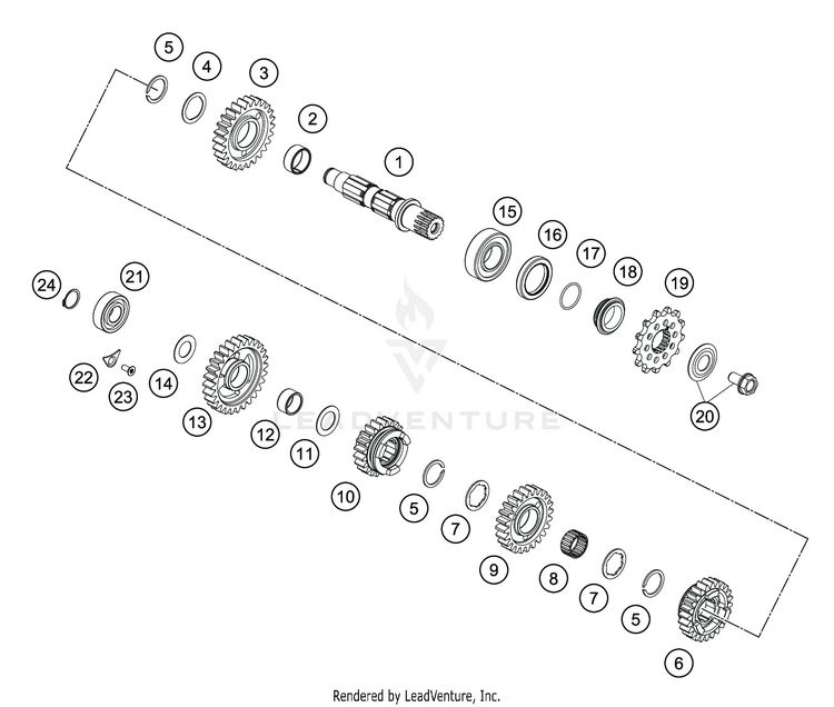 Transmission Ii - Countershaft TC 250 ENGINE - 2020 Schematic