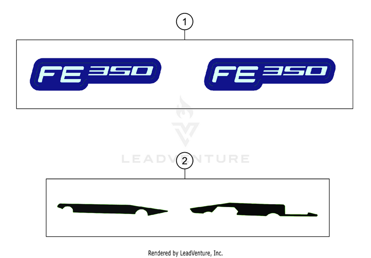 Decal FE 350 CHASSIS - 2021 Schematic