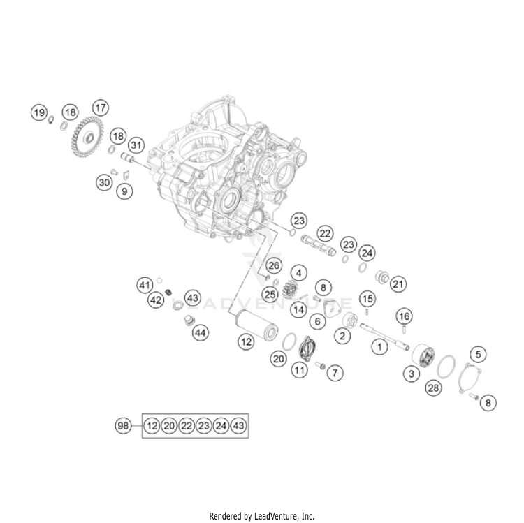 Lubricating System FC 250 Engine - 2022 Schematic