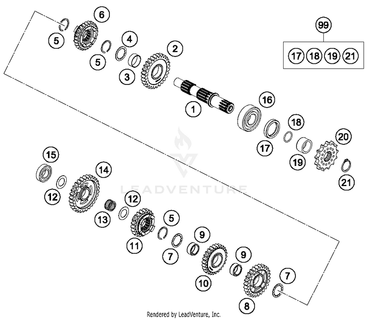 Transmission Ii - Countershaft TC 85 ENGINE - 2018 Schematic