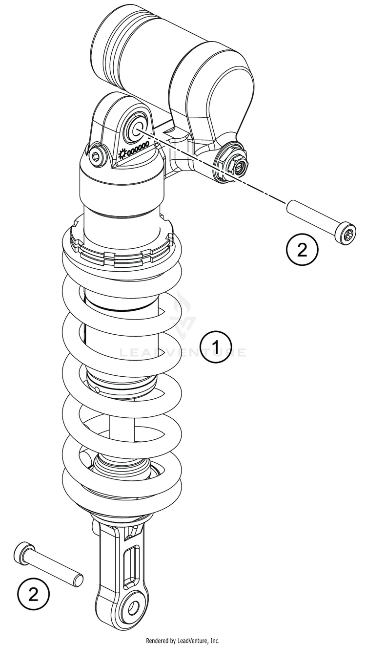 Shock Absorber 701 SUPERMOTO CHASSIS - 2020 Schematic