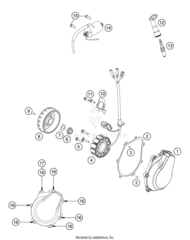 Ignition System FC 450 ENGINE - 2020 Schematic