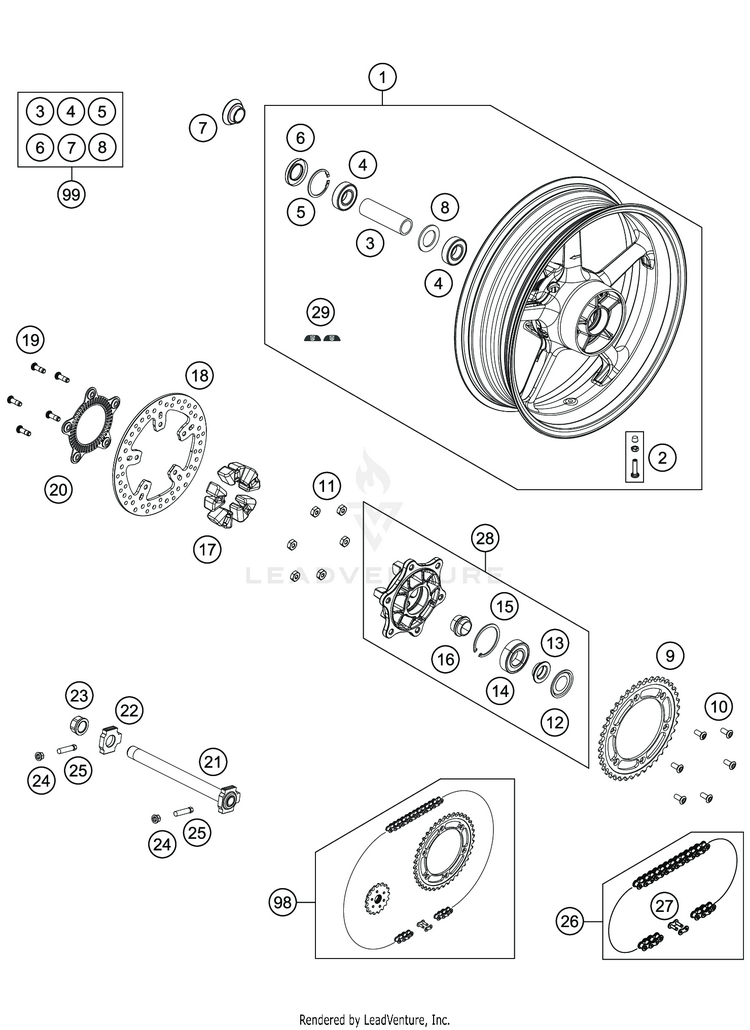 Rear Wheel Schematic
