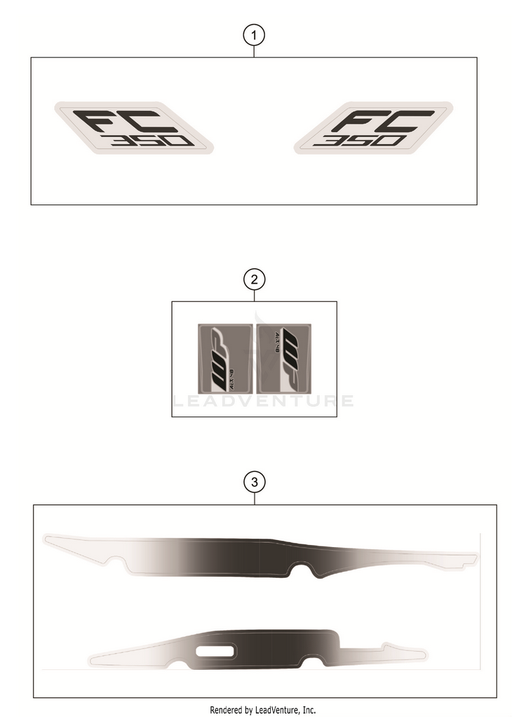 Decal FC 350 CHASSIS - 2019 Schematic