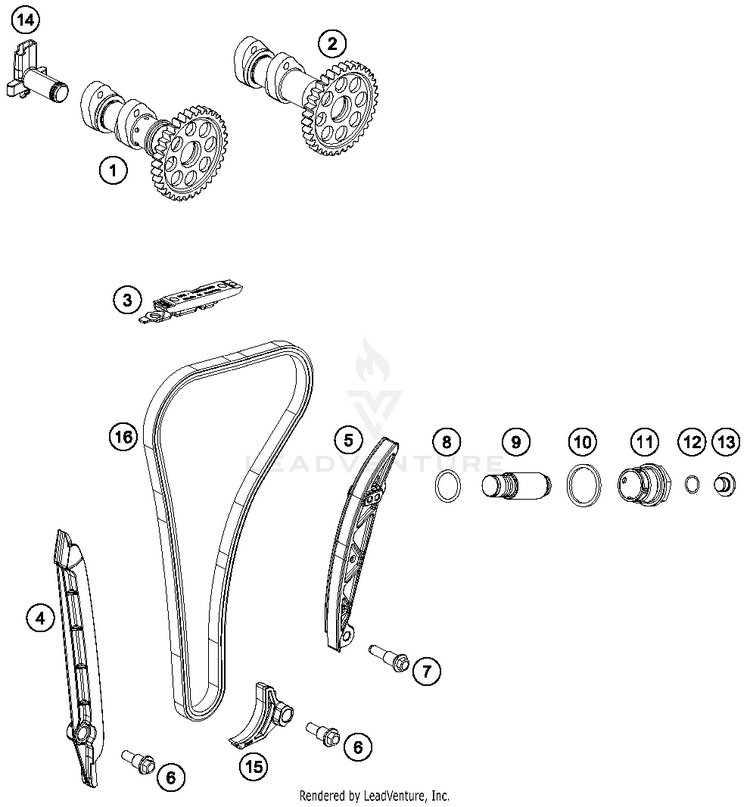Timing Drive FC 250 ENGINE - 2018 Schematic