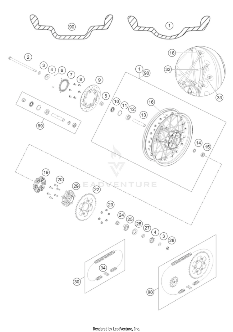 Rear Wheel Schematic