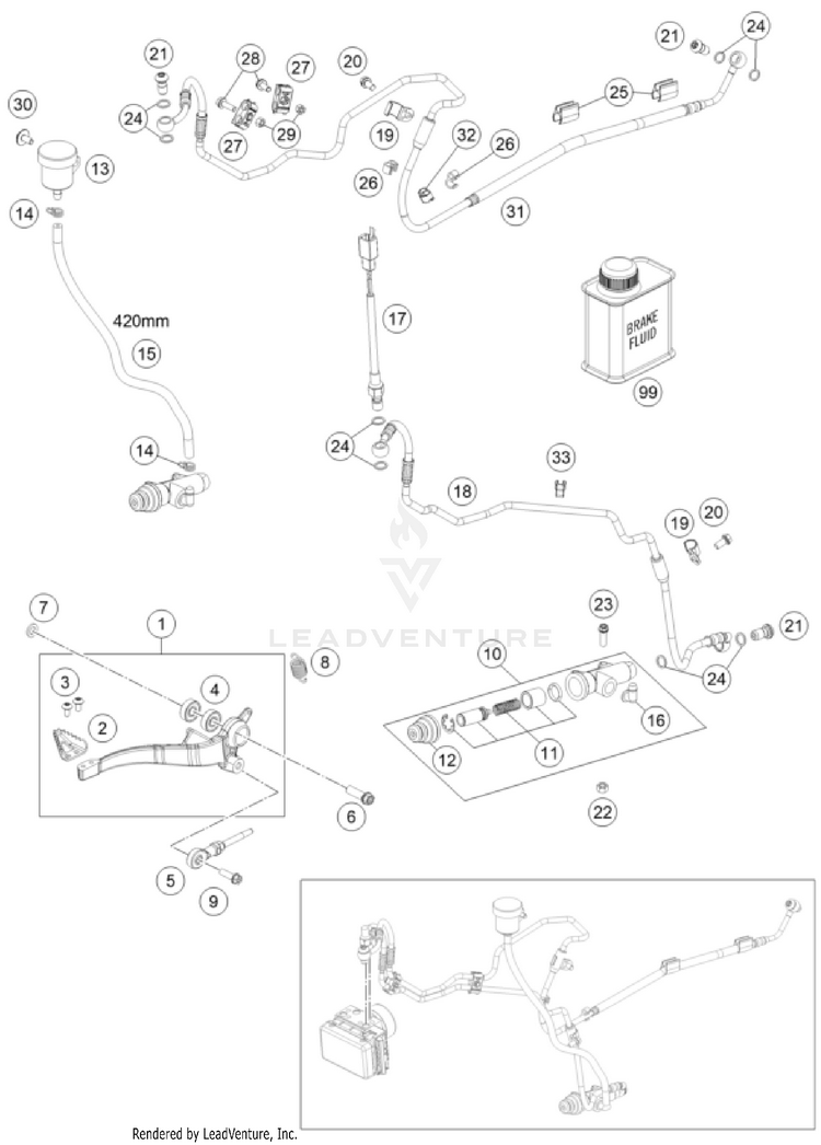 Rear Brake Control Schematic