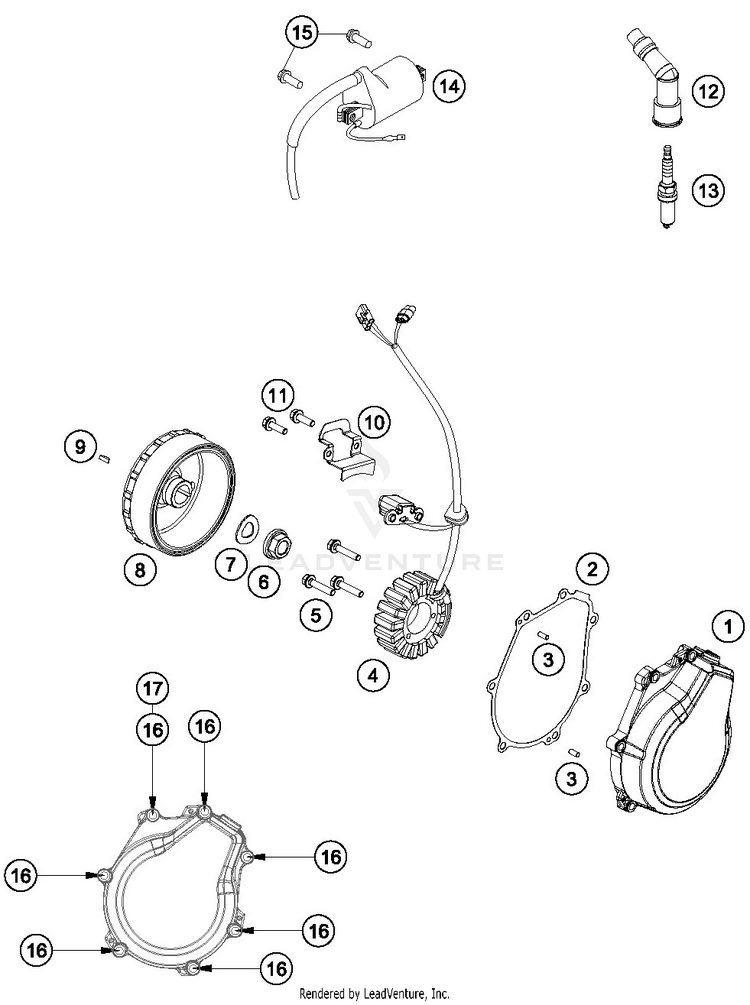 Ignition System FE 450 ENGINE - 2019 Schematic