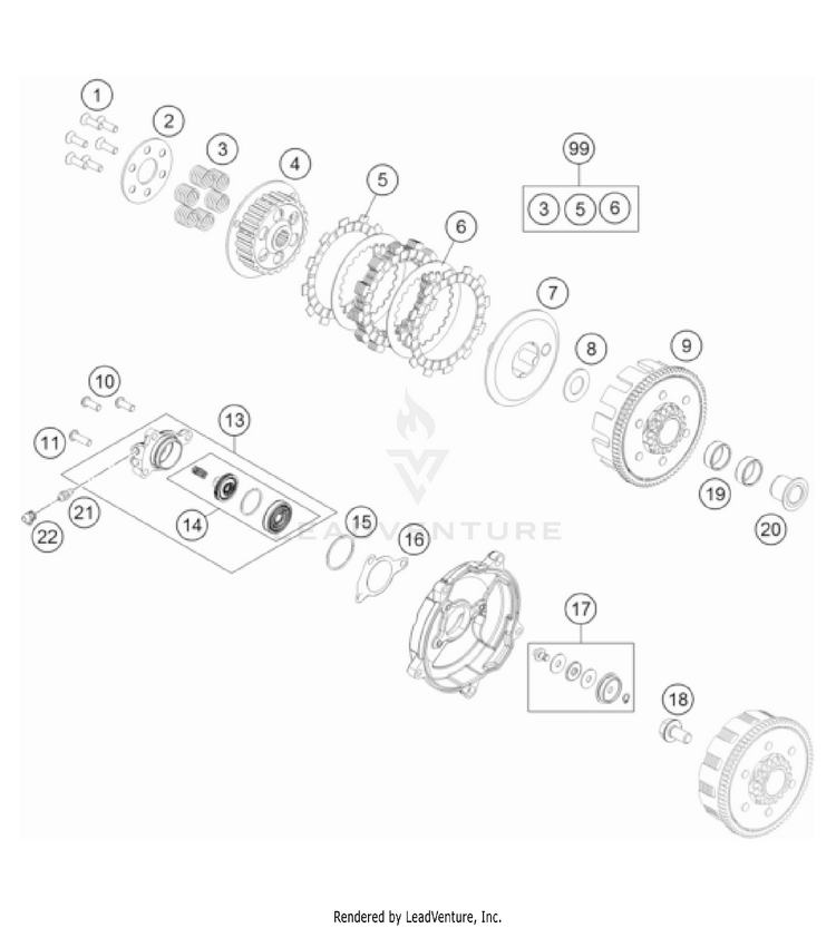 Clutch TC 65 Engine - 2023 Schematic