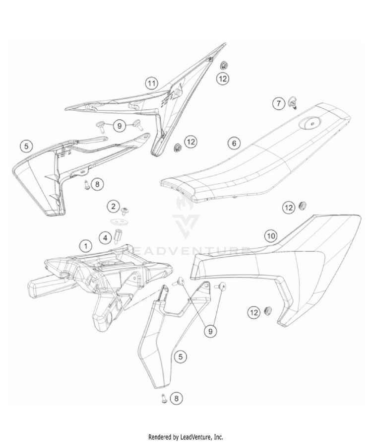 Tank, Seat Schematic