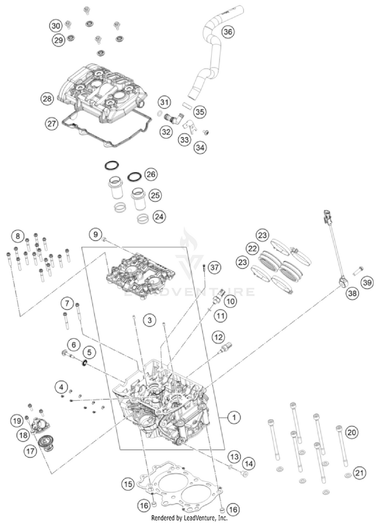 Cylinder Head 901 Norden ENGINE - 2024 Schematic