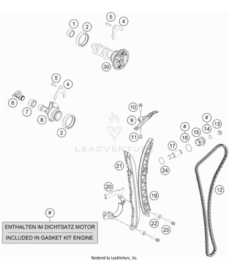 Timing Drive 701 FE/FS US ENGINE - 2023 Schematic