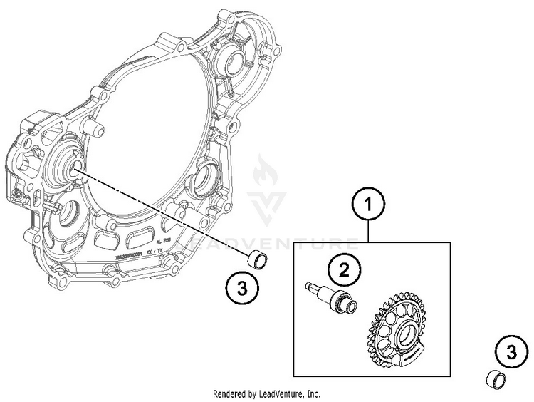 Balancer Shaft FE 450 ENGINE - 2019 Schematic
