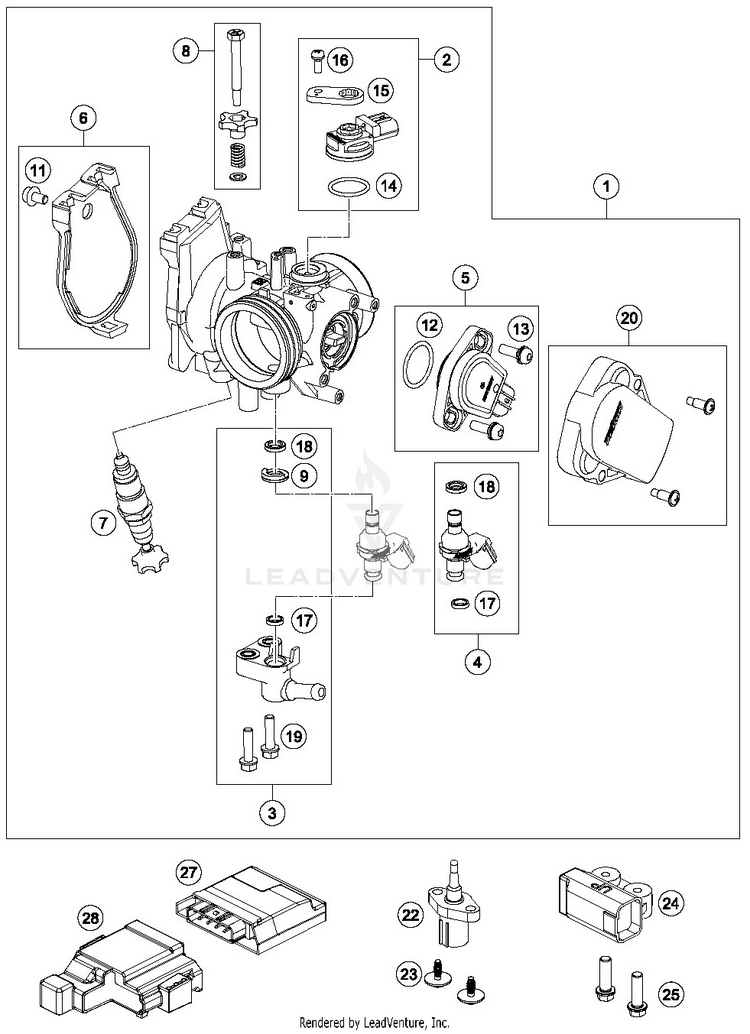 Throttle Body FE 501 ENGINE - 2019 Schematic