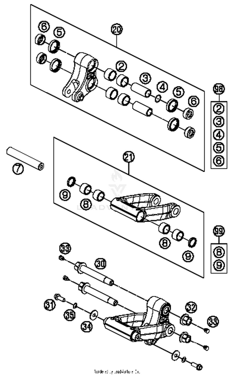 Pro Lever Linking 701 ENDURO CHASSIS - 2016 Schematic