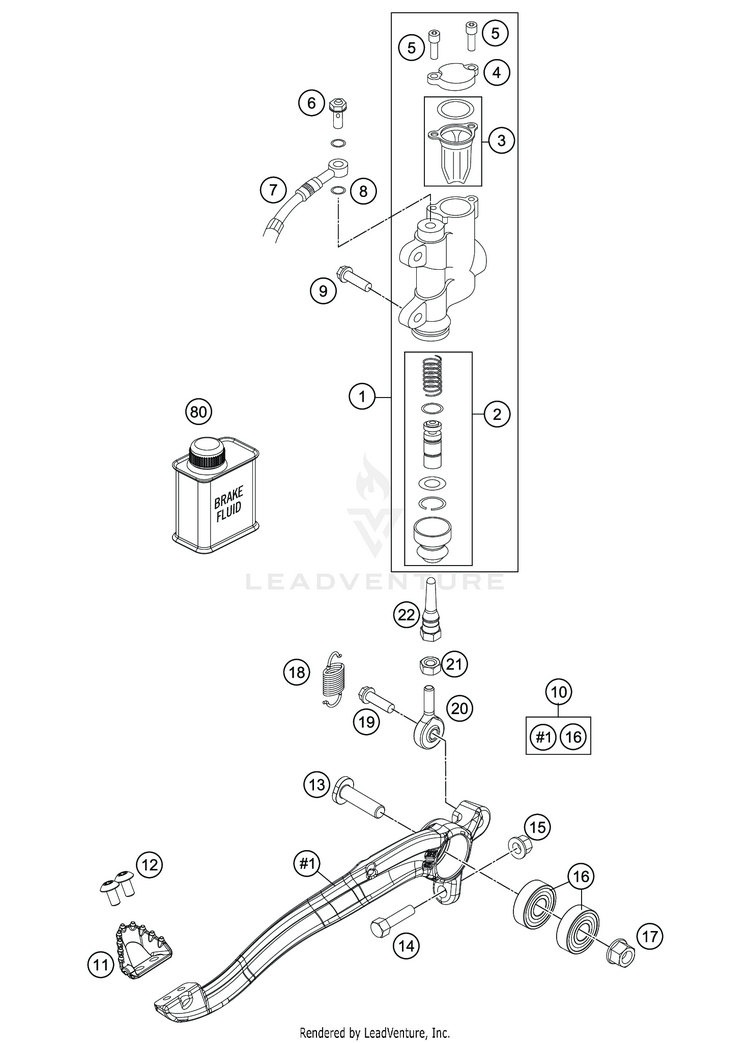 Rear Brake Control TC 85 17 14 CHASSIS - 2020 Schematic