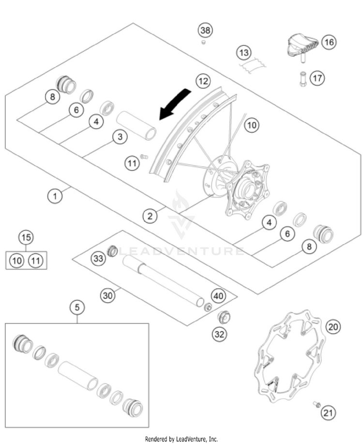 Front Wheel Schematic