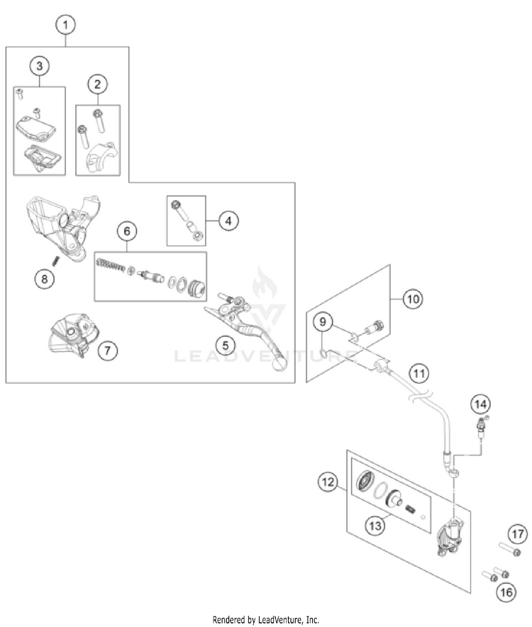 Clutch Control TC 85 ENGINE - 2025 Schematic