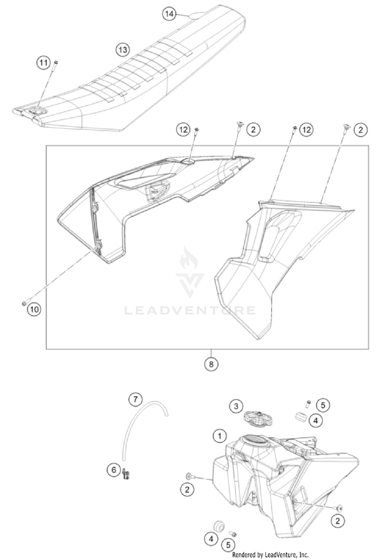Tank, Seat Schematic