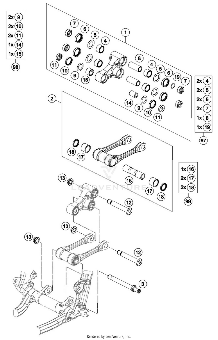 Pro Lever Linking FC 250 CHASSIS - 2019 Schematic