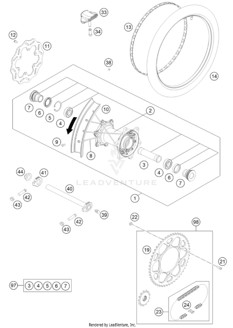 Rear Wheel Schematic