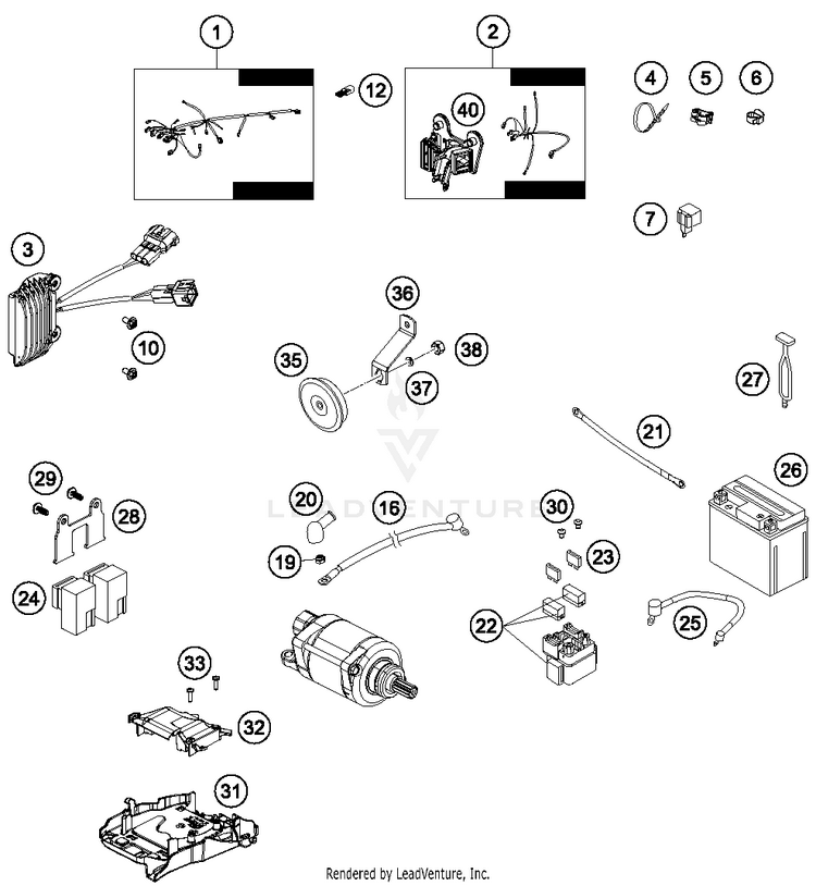 Wiring Harness FE 501S CHASSIS - 2015 Schematic