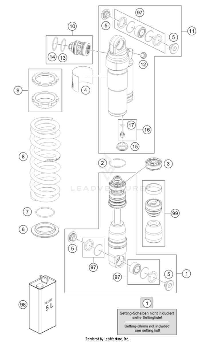 Shock Absorber Disassembled TC 65 CHASSIS - 2025 Schematic